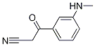 3-[3-(甲氨基)苯基]-3-氧代丙腈 结构式