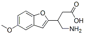 4-amino-3-(5-methoxybenzo(b)furan-2-yl)butanoic acid 结构式