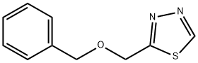 2-(benzyloxymethyl)-1,3,4-thiadiazole 结构式