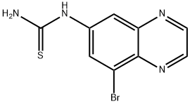 N-(8-BroMo-6-quinoxalinyl)thiourea 结构式