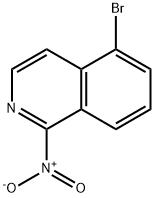5-BROMO-1-NITRO-ISOQUINOLINE 结构式