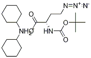 N-BOC-4-叠氮-L-高丙氨酸 二环己基铵盐 结构式