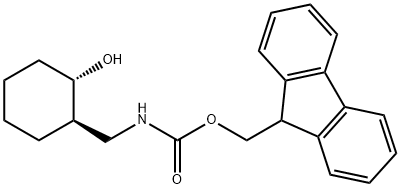 (1S,2R)-反式-2-(FMOC-氨甲基)环己醇 结构式