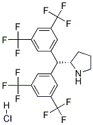 (S)-2-{双[3,5-双(三氟甲基)苯基]甲基}吡咯烷 结构式