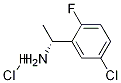 (1R)-1-(5-氯-2-氟苯基)乙胺盐酸盐 结构式