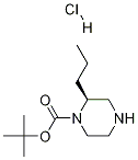 (S)-1-BOC-2-丙基哌嗪盐酸盐 结构式