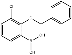 2-BENZYLOXY-3-CHLOROPHENYLBORONIC ACID 结构式