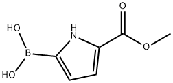 5-(METHOXYCARBONYL)PYRROLE-2-BORONIC ACID 结构式