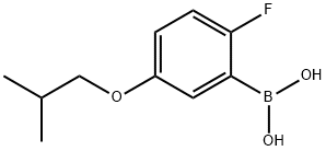 2-FLUORO-5-ISOBUTOXYPHENYLBORONIC ACID 结构式