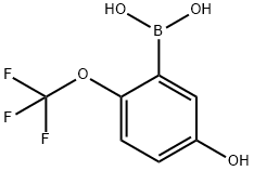 5-HYDROXY-2-(TRIFLUOROMETHOXY)PHENYLBORONIC ACID 结构式