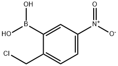 2-(CHLOROMETHYL)-5-NITROPHENYLBORONIC ACID 结构式