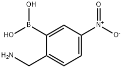 2-(AMINOMETHYL)-5-NITROPHENYLBORONIC ACID 结构式