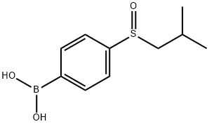 4-(ISOBUTYLSULFINYL)PHENYLBORONIC ACID 结构式