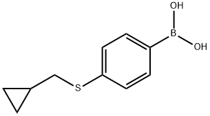 4-环丙甲硫基苯硼酸 结构式