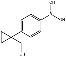 (4-(1-(羟甲基)环丙基)-苯基)硼酸 结构式