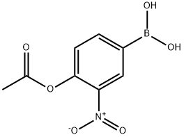 4-ACETOXY-3-NITROPHENYLBORONIC ACID 结构式