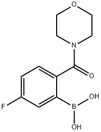 5-FLUORO-2-(MORPHOLINOCARBONYL)PHENYLBORONIC ACID 结构式