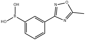 3-(5-METHYL-1,2,4-OXADIAZOL-3-YL)PHENYLBORONIC ACID 结构式