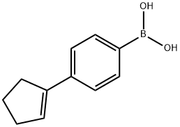 4-CYCLOPENTENYLPHENYLBORONIC ACID 结构式