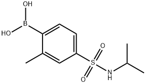 4-(N-ISOPROPYLSULFAMOYL)-2-METHYLPHENYLBORONIC ACID 结构式