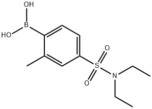 4-(N,N-DIETHYLSULFAMOYL)-2-METHYLPHENYLBORONIC ACID 结构式