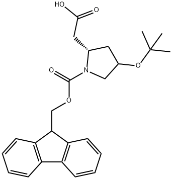 FMOC-Β-HOMOHYDROXYPROLINE(OTBU) 结构式