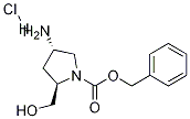 (2R,4S)-4-氨基-2-(羟甲基)吡咯烷-1-羧酸酯酸盐 结构式