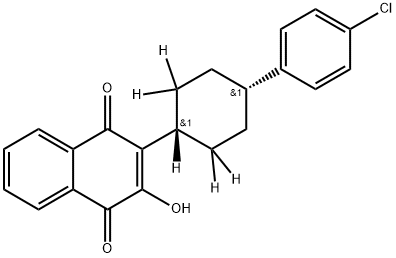 cis-Atovaquone-d5 (contains 10% trans isoMer) 结构式