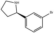 (2R)-2-(3-溴)吡咯烷 结构式