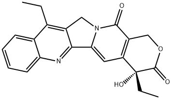 (R)-7 -乙基喜树碱 结构式