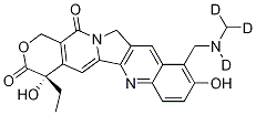 (4S)-4-Ethyl-4,9-dihydroxy-10-[(methylamino-d3)methyl]-1H-pyrano[3',4':6,7]indolizino[1,2-b]quinoline-3,14(4H,12H)-dione 结构式