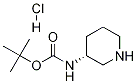 (R)-3-(BOC-AMINO)PIPERIDINE HYDROCHLORIDE 结构式