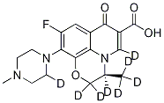 左氧氟沙星D8 结构式