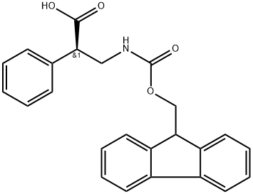FMOC-(R)-3-AMINO-2-PHENYLPROPANOIC ACID 结构式