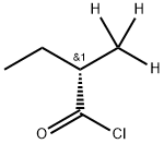 (R)-2-Methylbutyric Acid Chloride-d3 结构式