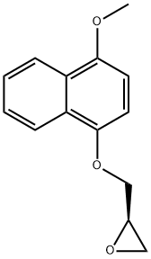 (R)-2-[[(4-Methoxy-1-naphthalenyl)oxy]methyl]oxirane 结构式