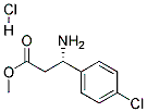 (S)-3-氨基-3-(4-氯苯基)丙酸甲酯盐酸盐 结构式