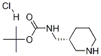 (R)-3-BOC-氨甲基哌啶盐酸盐 结构式