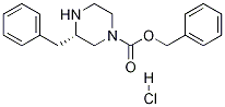 benzyl (3S)-3-benzylpiperazine-1-carboxylate 
hydrochloride 结构式