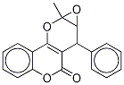 rac-2-Methyl-2,3-epoxy-4-phenyl-4H-pyrano[3,2-c]benzopyran-5-one 结构式