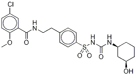 rac cis-3-Hydroxy Glyburide-d3,13C 结构式