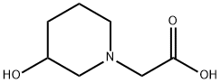 2-(3-羟基哌啶-1-基)乙酸 结构式