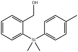2-[二甲基(对甲苯基)硅烷]苯甲醇 结构式