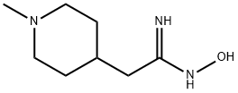 (1E)-N'-羟基-2-(1-甲基哌啶-4-基)乙脒 结构式