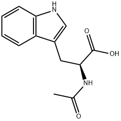 N-乙酰-L-色氨酸 结构式