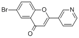 6-BROMO-2-(PYRIDIN-3-YL)-4H-CHROMEN-4-ONE 结构式