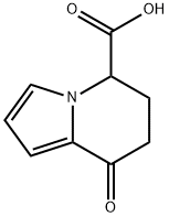 8-氧代-6,7-二氢吲嗪-5-羧酸 结构式