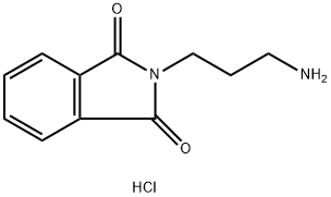 N-(3-氨基丙基)苯二甲酰亚胺盐酸盐 结构式