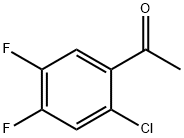 2'-氯-4',5'-二氟苯乙酮 结构式