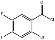 2-氯-4,5-二氟苯甲酰氯 结构式